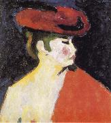 Alexei Jawlensky The Red Shawl painting